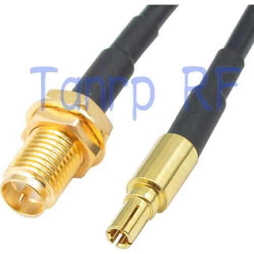 6FEET RP-SMA female to CRC9 male plug RF straight adapter connector 2M Pigtail coaxial jumper cable RG174 extension cord