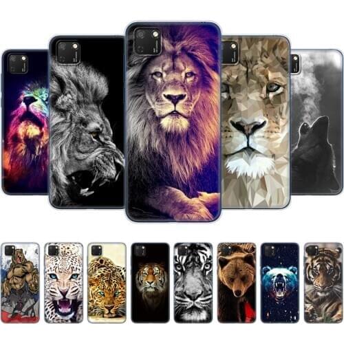Silicon Case For HONOR 9S Case 5.45" Soft Tpu Phone Cover On Huawei Honor 9S 9 S DUA-LX9 Back Funda wolf tiger lion Leopard bear