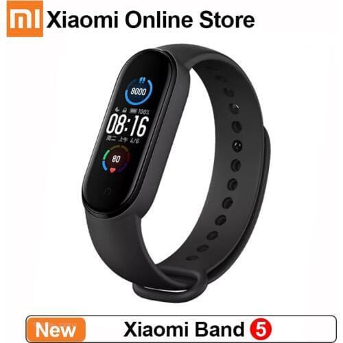 Xiaomi Mi Band 5 Bracelet Touch Screen Waterproof Fitness Traker Bluetooth Sport Monitor Smart MiBand 5 4 Color Wristbands