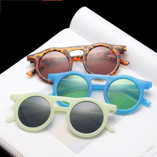 1Pcs Vintage Round Men Women Sunglasses Brand Designer Jelly Color Frame Eyewear Fashion Outdoor Shade Sun Glasses Oculos UV400