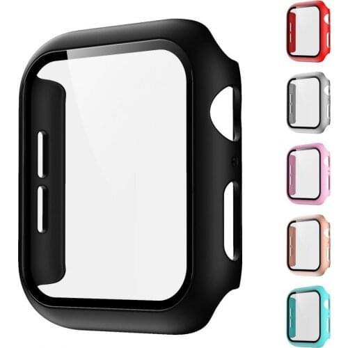 Glass Case for Apple Watch Series S6 SE 40mm Scratch Resistant Screen Protector