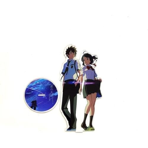 Your name KIMI NO NAWA Tachibana Taki Miyamizu Mitsuha acrylic standee figurines desk decoration cake topper anime