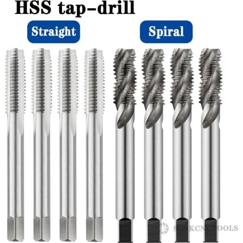 High Quality HSS Machine Plug Tap Metric Screw Tap Drill Thread Tool Spiral Point Straight Fluted M3 M4 M5 M6 M7 M8 M10 M12 M14