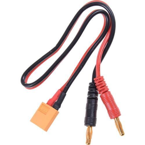 XT60 to 4mm Bullet Charging Cable Banana Plug Balance Charge Cable for RC Helicopter Quadcopter XT60 Lipo Battery Plug Charger