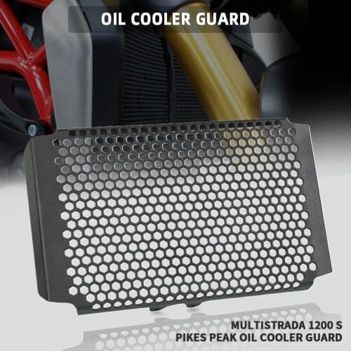 Motorcycle Radiator Oil Cooler Guard Grille Protective Cover For Ducati Multistrada 1200 S 1200S Pikes Peak/Granturismo Touring