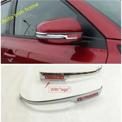 Lapetus Rearview Mirror Anti-rub Rubbing Strip Cover Trim ABS Chrome For Suzuki Vitara 2015 2016 2017 2018 2019 Protection Kit
