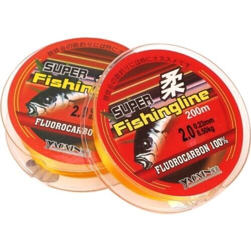 Golden 100M Nylon Fishing Line Fluorocarbon Coated Monofilament Fishing Leader Line Carp Fishing Wire Fishing Accessories