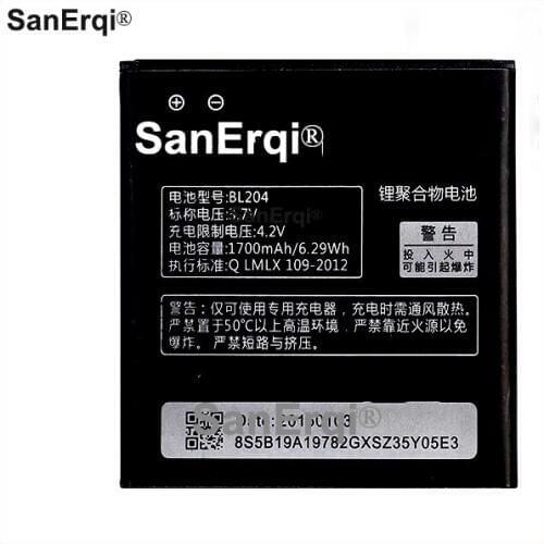 10pcs BL204 1700mAh Battery For Lenovo A765E A586 S696 A630t A670t phone Battery