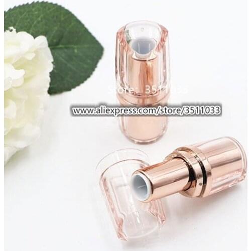 12.1mm New Rose Gold Empty Lipstick Tubes DIY Lip balm Container Round Lip Rouge Bottle Cosmetic Lip Beauty Packing container