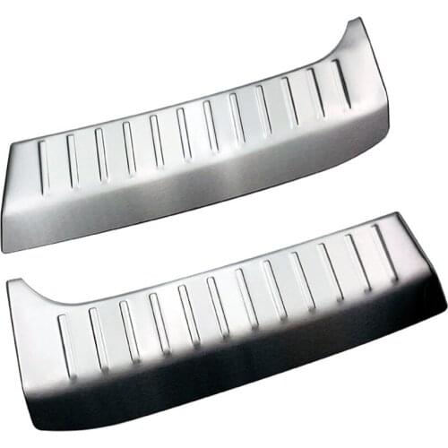 For Nissan Note 2020 2021 2022 Stainless Steel Inner Rear Trunk Bumper Cover Trim Tailgate Door Sill Plate Car Accessories 2pcs