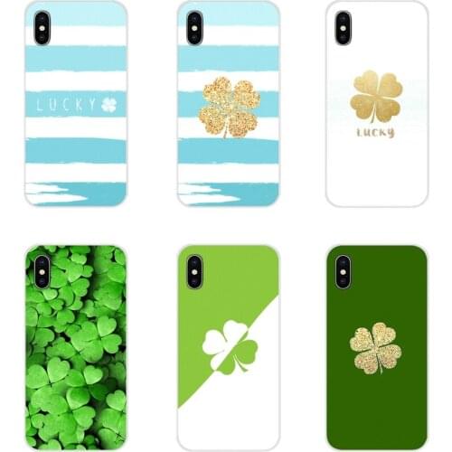 Accessories Phone Shell Covers FOUR-LEAF CLOVER For Xiaomi Mi4 Mi5 Mi5S Mi6 Mi A1 A2 A3 5X 6X 8 CC 9 T Lite SE Pro