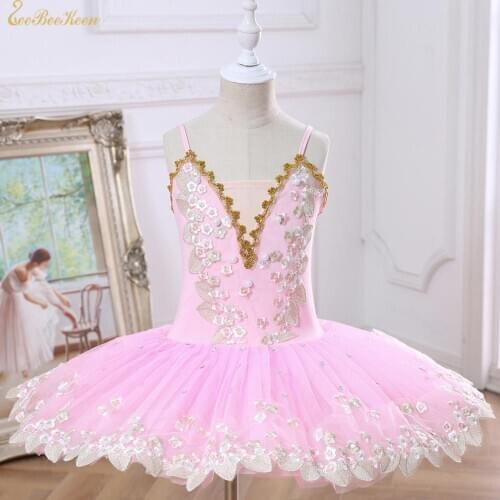 Ballet Tutu Swan Lake Flower Dress Girl Bailarina Ballet Stage Performance Costume For Kids Adult Ballet Professional Dancewear