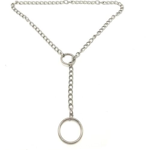 Bdsm Curb Chain Necklace Silver Color Halskette Gothic Kolye Punk Choker Party Necklaces Hip Hop Jewelry Gifts For Women