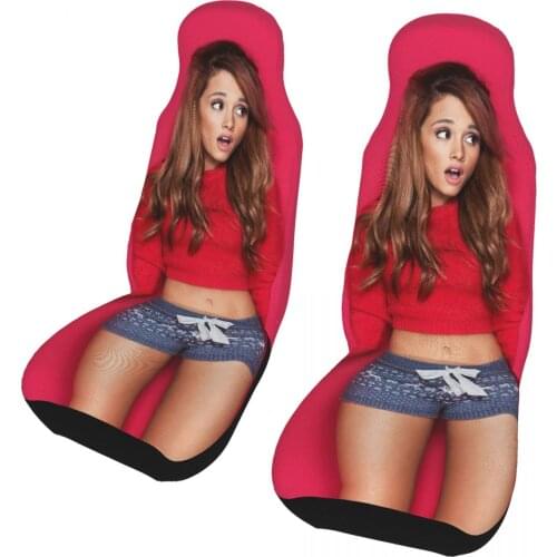 2 car chair cover: Ariana Grande car chair cover - Semi-Custom Fit - Front - Will Make Fit Any Car/Truck/Van/RV/SUV