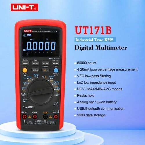 UNI-T UT171B Industrial True RMS Digital Multimeter Auto Range Admittance 60K Counts Resistance Tester Original Measure EBTN