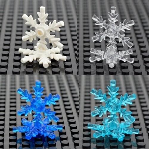 City DIY Accessories Building Blocks Snowflake Ice Crystal Bricks Compatible with 42409 Creative Construction Toys for Children