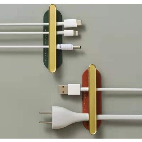 Double-Sided Adhesive Wall Hooks Hanger Strong Suction Cup Sucker Wall Storage Holder Wire Organizer Telephone Line USB Winder