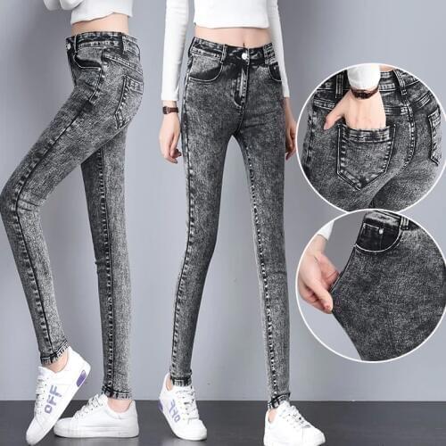 Джинсы женские winter thick jeans woman high waist jeans warm femme jean mujer 2019 plus size skinny jeans woman