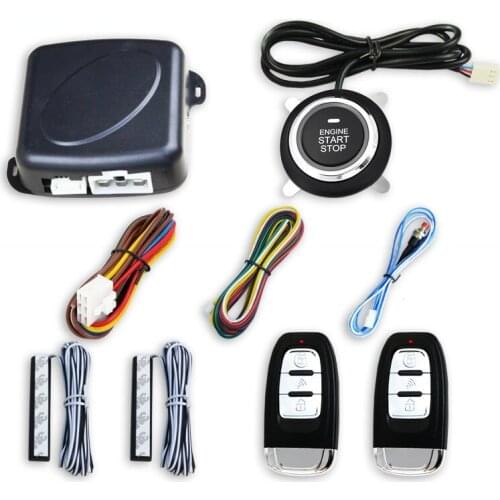 Car PKE keyless into a key to start the modification system of remote control remote preheating refrigeration general alarm