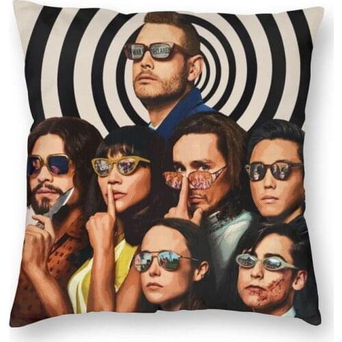 Comic Style The Umbrella Academy 2 Cushion Cover Sofa Home Decor Square Throw Pillow Cover 40x40