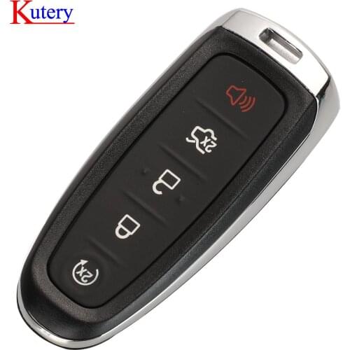 Kutery 5/10 pcs Replacement Key Shell for Ford Edge Escape Flex Explorer Taurus Remote Fob Cover Case Housing FO38 HU101 Blade