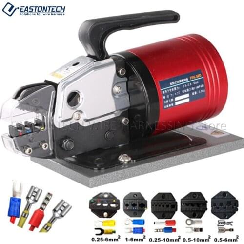 EASTONTECH FEK-5ND Pneumatic Air Power Terminal Crimping Machine 1.3T 0.5-0.6MPa Pneumatic Wire Cable Terminal Crimper
