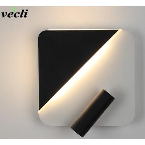 Wall Mounted Bedside Reading Lamp LED Wall Light indoor Hotel Guest Room bed room Headboard book read Light with switch