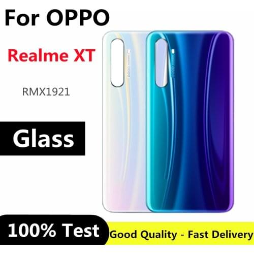 6.4“ New For Oppo Realme XT Back Battery Cover Door Housing case Rear Glass Case For Realme Xt Battery Cover