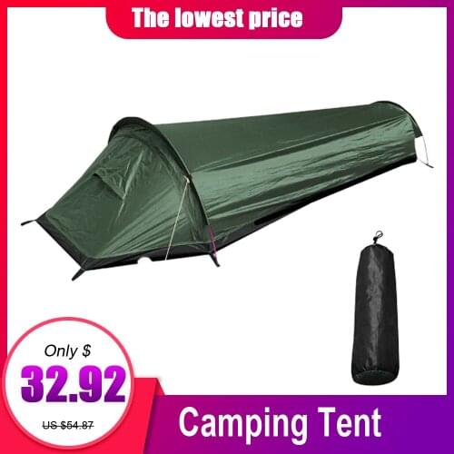 Backpacking Tent Outdoor Camping Sleeping Bag Tent Lightweight Single Person Tent for Camping