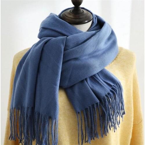 Couple Scarf scarf shawl winter scarf solid thick Cashmere scarf windproof Warm Cashmere shawl Temperament Cashmere Scarf Shawl
