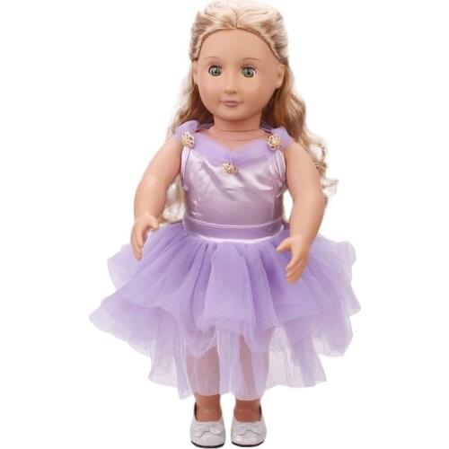 2021 Popular Cute Dresses New Born Baby Doll Clothes for 18"43cm American Girl Reborn BJD Dolls Accessories Suit Outfit