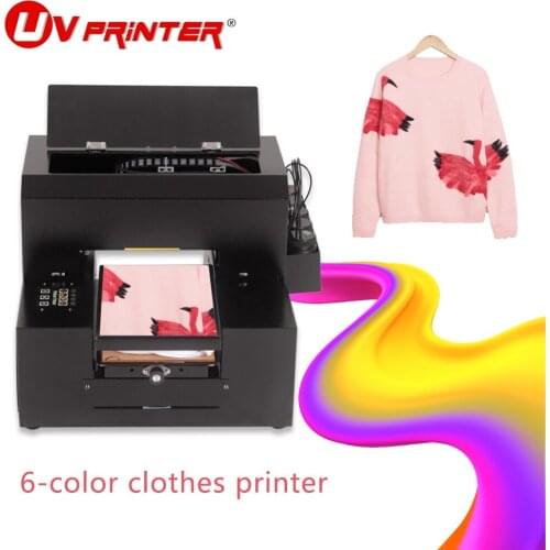 Fully automatic multifunctional inkjet printer A3/A4 flat and cylindrical two-in-one for textile/pillow/clothes/canvas bag print
