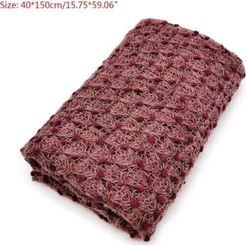Newborn Photography Props Baby Kids Knit Wrap Cloth Swaddle Photo Accessories Q1FE
