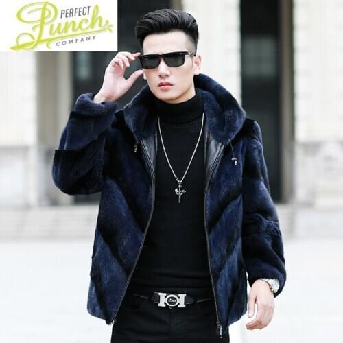 Natural Mink Fur 2021 Coat Winter Jacket Men Clothes Mens Real Shearling Warm Outwear Veste Homme 2101 YY768