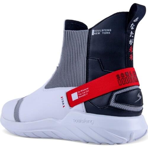 Soulsfeng Thick Bottom Running Shoes for Men White Sneakers Outdoor Sport Shoes Man Training Athletic Jogging Shoes Zapatillas