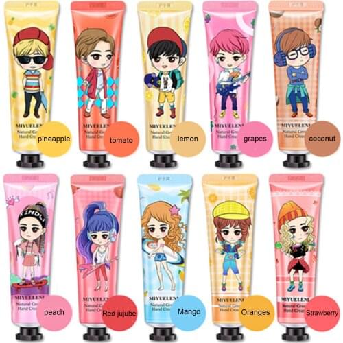 10pcs/set 300g Moisturizing Hand Cream 10 Flavors Plant Essence Hand Lotion Refreshing Anti-drying Essence Nourishing Hand Cance