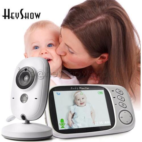 VB603 Video Baby Sleep Monitor 3.2 Inches 2.4G Wireless LCD Two Way Audio Talk Night Vision Surveillance Baba Camera Monitoring