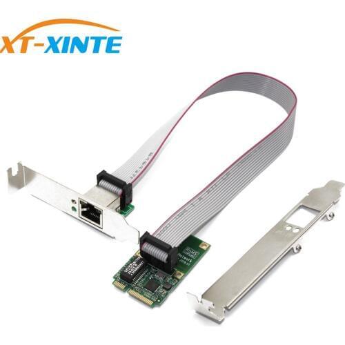 XT-XINTE Network Cards Mini PCI-E Network Card 1000Mbps Gigabit Ethernet 10/100/1000M RJ45 LAN Network Adapter for Computer PC