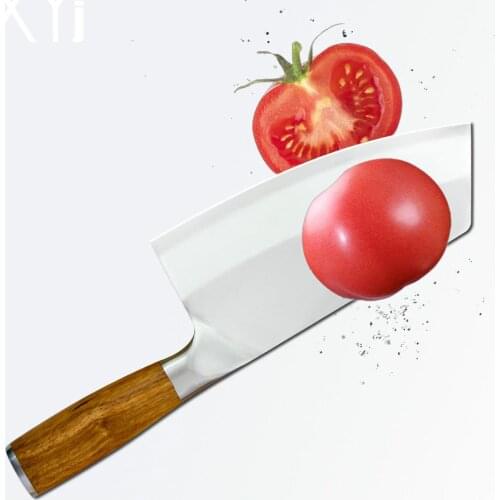XYj Chopping Knife 8inch Butcher Cleaver Stainless Steel With Non-Slip Wood Handle Quality Chinese Chef Cooking Cutlery Tool