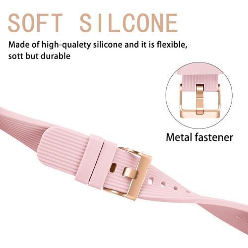 Replacement Silicone Band strap For For Samsung Galaxy Watch 42mm Gear Sport SM-R600 Gear S2 Classic SM-R732 & SM-R735 Wristband