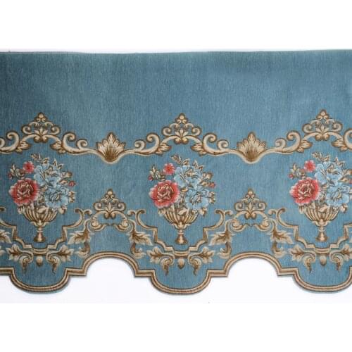 1 Meter Europe Style Chenille Jacquard Curtain Shade Head Valance Decor Accessories For Living And Bedroom Partition Curtain