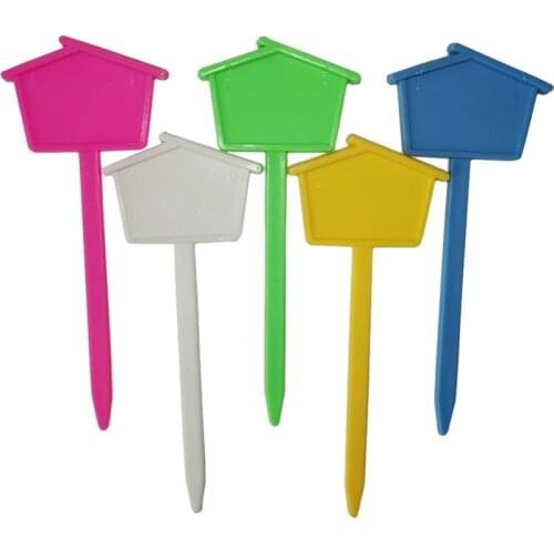 10Pcs Plastic Plants Labels Garden Potted Plant Decoration Labels Home Flower Tags Greenhouse Nursery Seedling Tray Markers