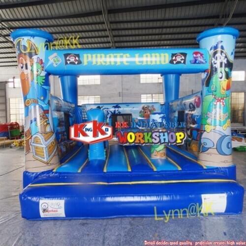 Commercial kids Pirate theme inflatable moonwalk inflatable jumping bouncer for home play