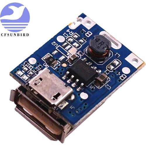 100PCS/LOT 5V Boost Step Up Power Module Lithium LiPo Battery Charging Protection Board LED Display USB For DIY Charger 134N3P