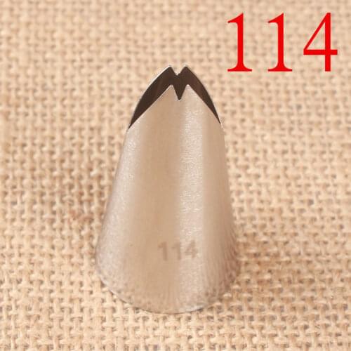 114# Leaf Bow Cream Bean Paste Cake Decorating Mouth 304 Stainless Steel Baking DIY Tool Medium