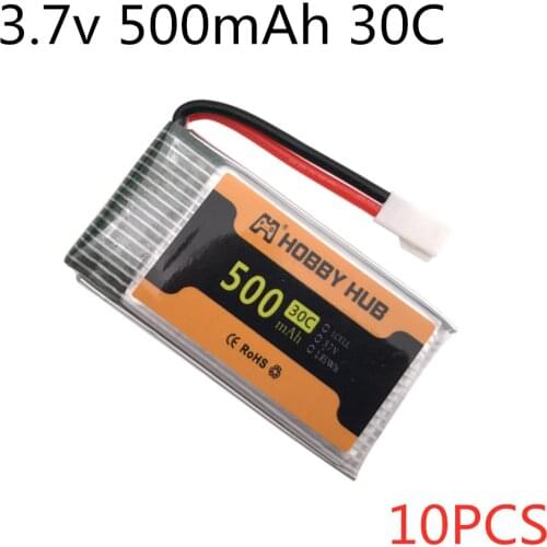 3.7V 500mAh lipo Battery for Syma X5 X5SC X5SW X5C H5C M68 CX-30 905 398 868 RC Quacopter Spare Parts Accessories 802540 10pcs