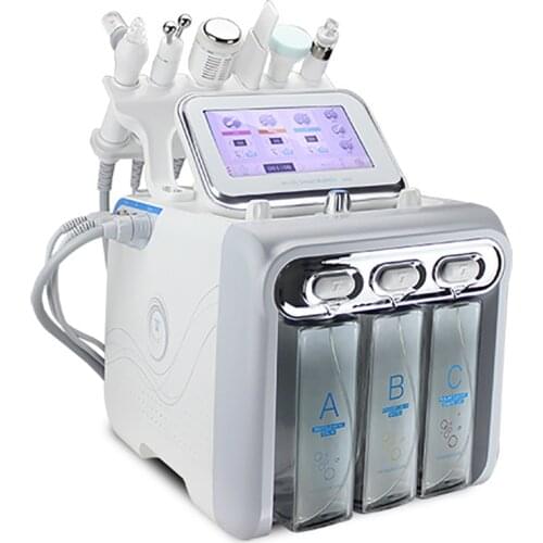 6 in1 H2-O2 Hydro Dermabrasion RF Bio-lifting Spa Facial Hydro Microdermabrasion Machine