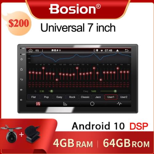 Bosion android 10.0 car radio dvd bluetooth GPS Navigation wifi Stereo video Universal Car Multimedia Player Audio PX6 4GB 64GB