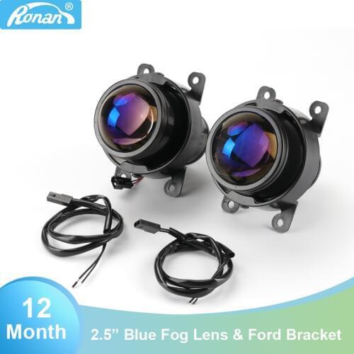 RONAN 2.5" Bi xenon projector blue lens CNH11 lamp similar T-W fog lenses car styling retrofit auto headlights for Ford