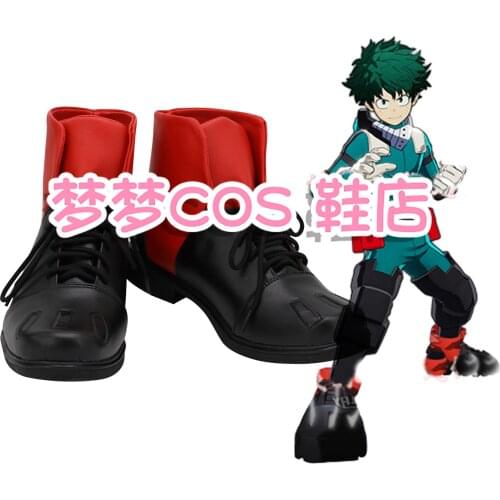 Anime My Hero Academia Midoriya Izuku Cosplay Party Shoes Costume Boots Accessory Halloween Custom Made
